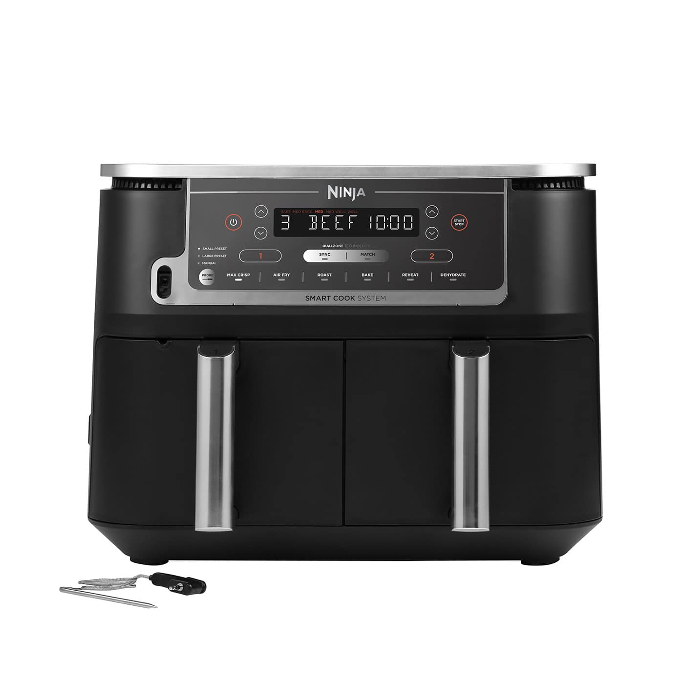 Ninja Black & Copper MAX Dual Zone Air Fryer with Probe Ninja Black & Copper MAX Dual Zone Air Fryer with Probe